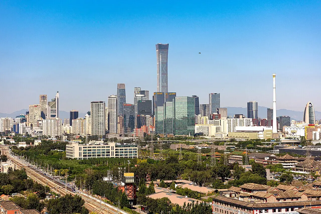 Beijing central business district skyline
